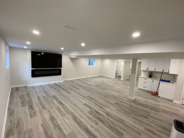 Entryway with fresh, warm coat and trim details